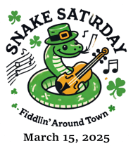 2025 Snake Saturday Logo Fiddilin' Around Town-d